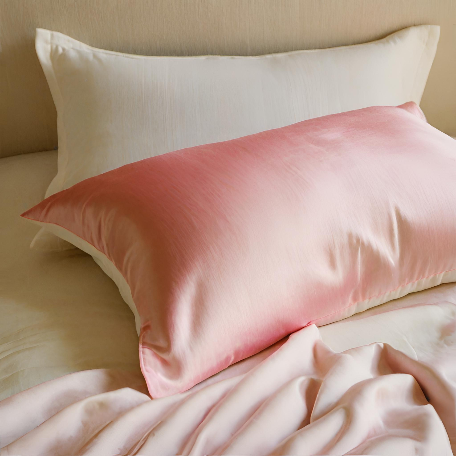 MYK Silk Natural Pillowcase with Cotton Underside