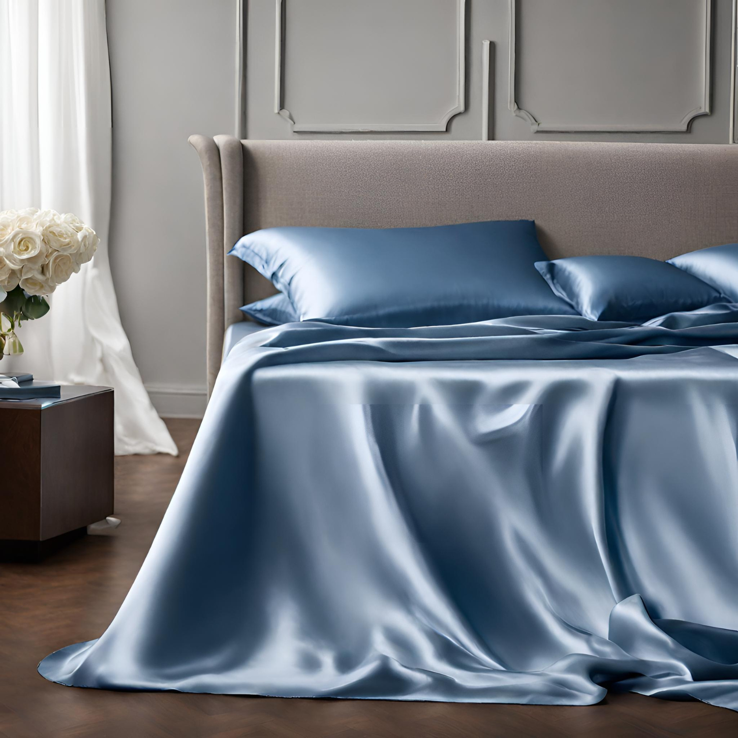 MYK Silk Natural Mulberry Silk Flat Sheet Luxury Bedding MYK Silk Natural Mulberry Silk Flat Sheet Luxury Bedding