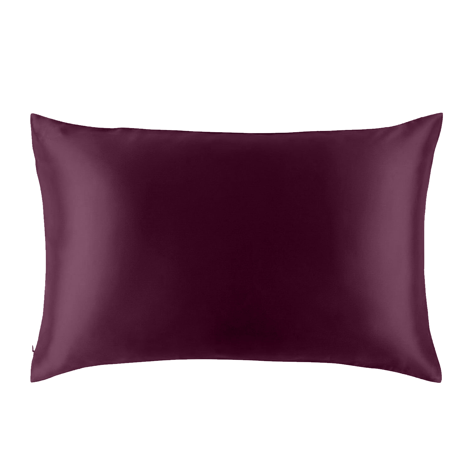 Natural Mulberry Silk Pillowcase with Cotton Underside (19 Momme) - MYK Silk #color_burgundy