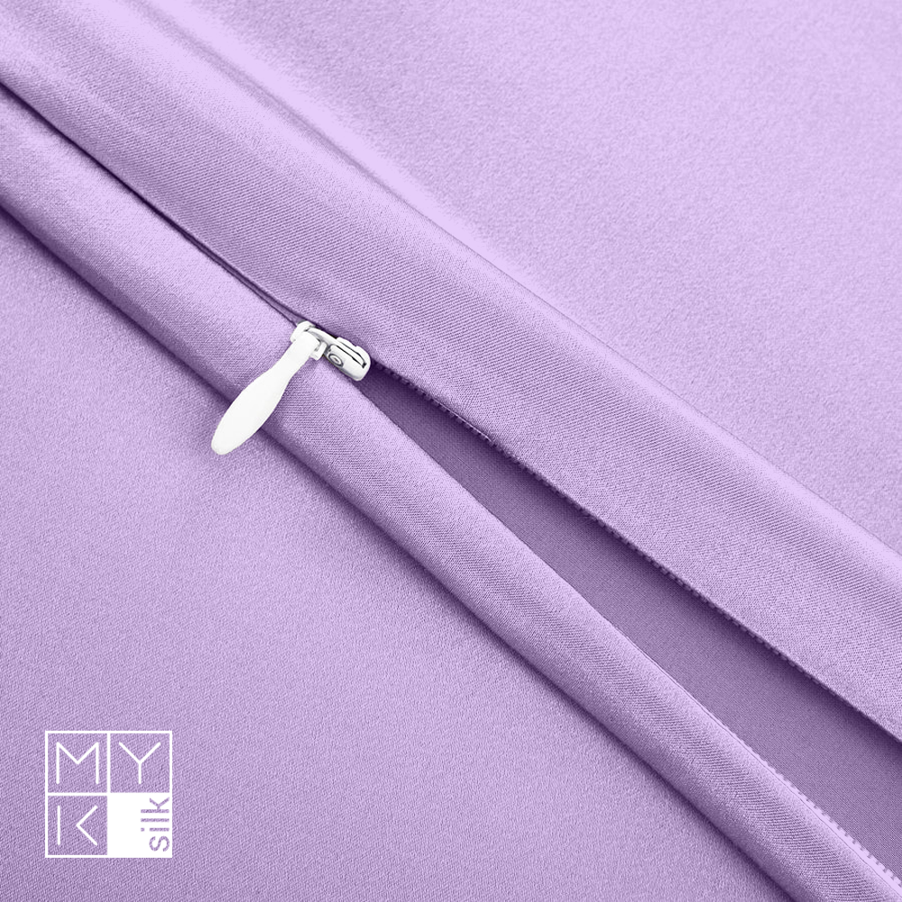 Natural Mulberry Silk Pillowcase (19 Momme) - MYK Silk #color_lavender