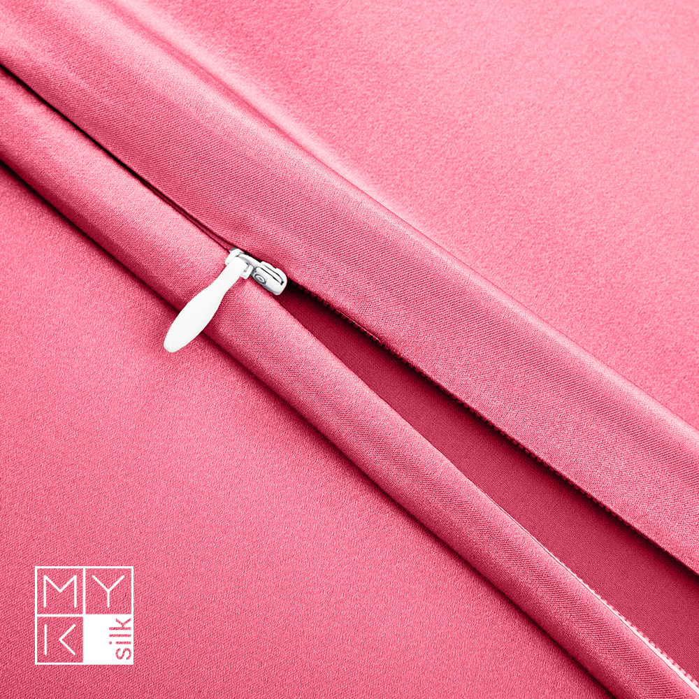 Natural Mulberry Silk Pillowcase (19 Momme) - MYK Silk #color_rose pink