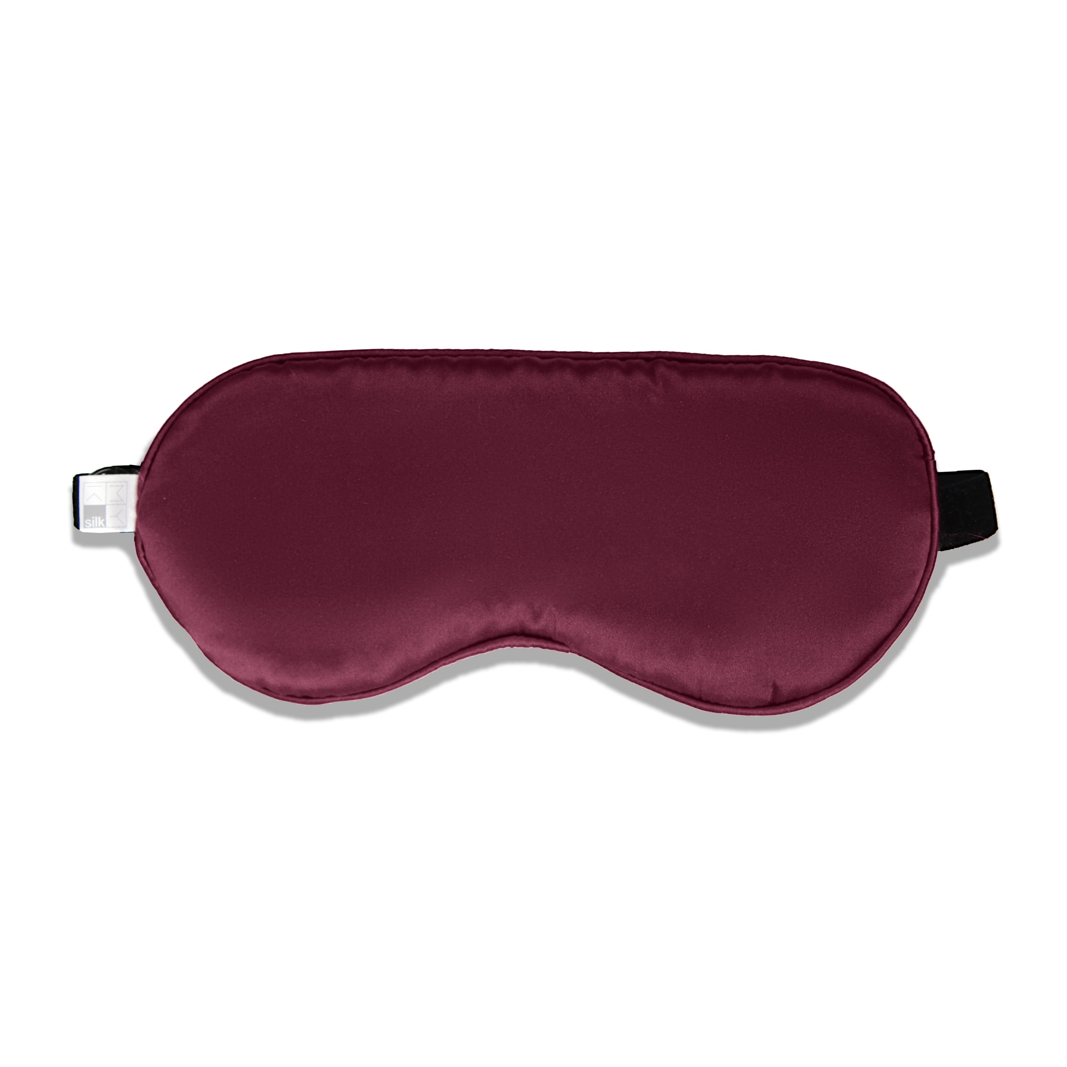 Beauty Silk Eye Mask with Velvet Band - MYK Silk #color_burgundy