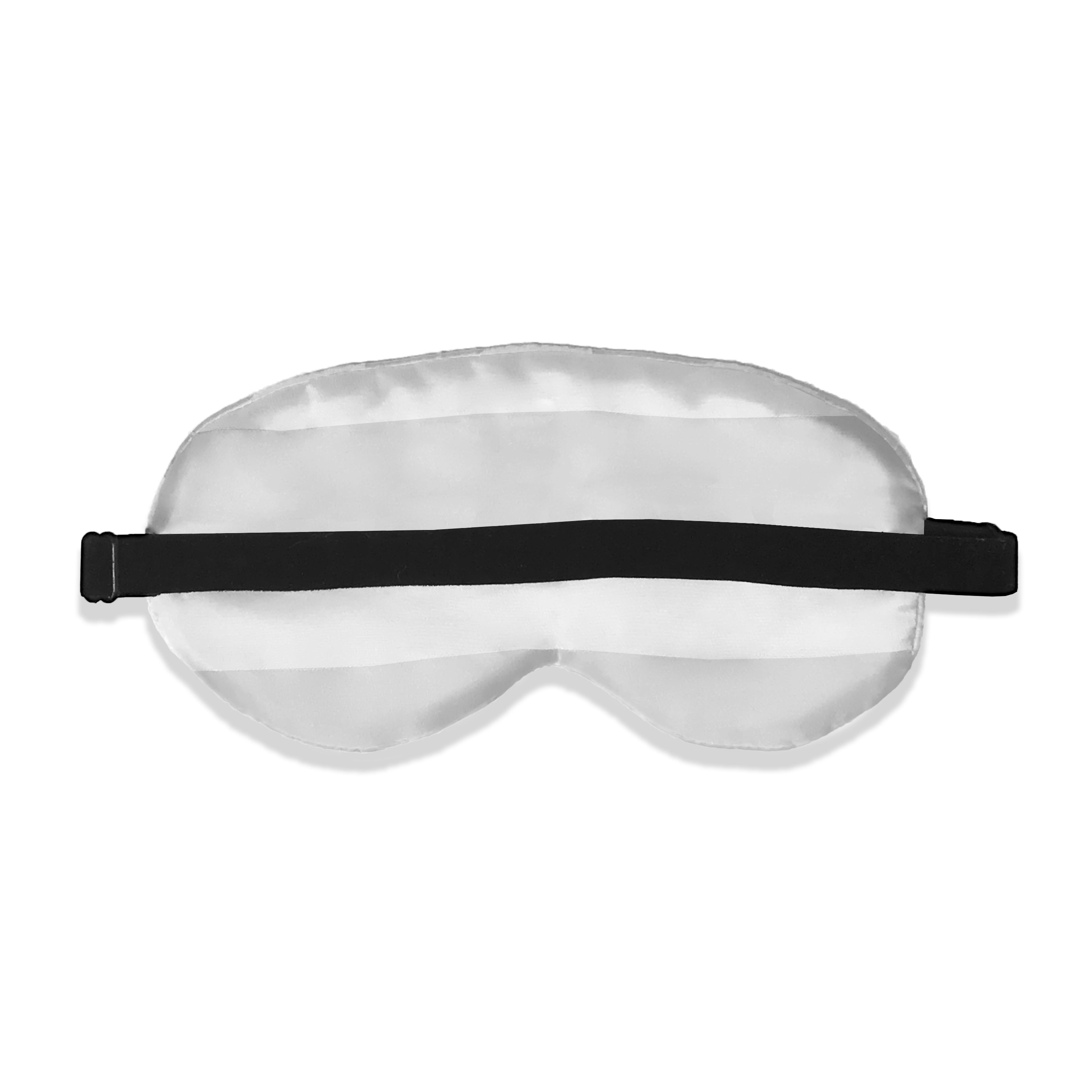 Beauty Silk Eye Mask with Velvet Band - MYK Silk #color_sterling silver