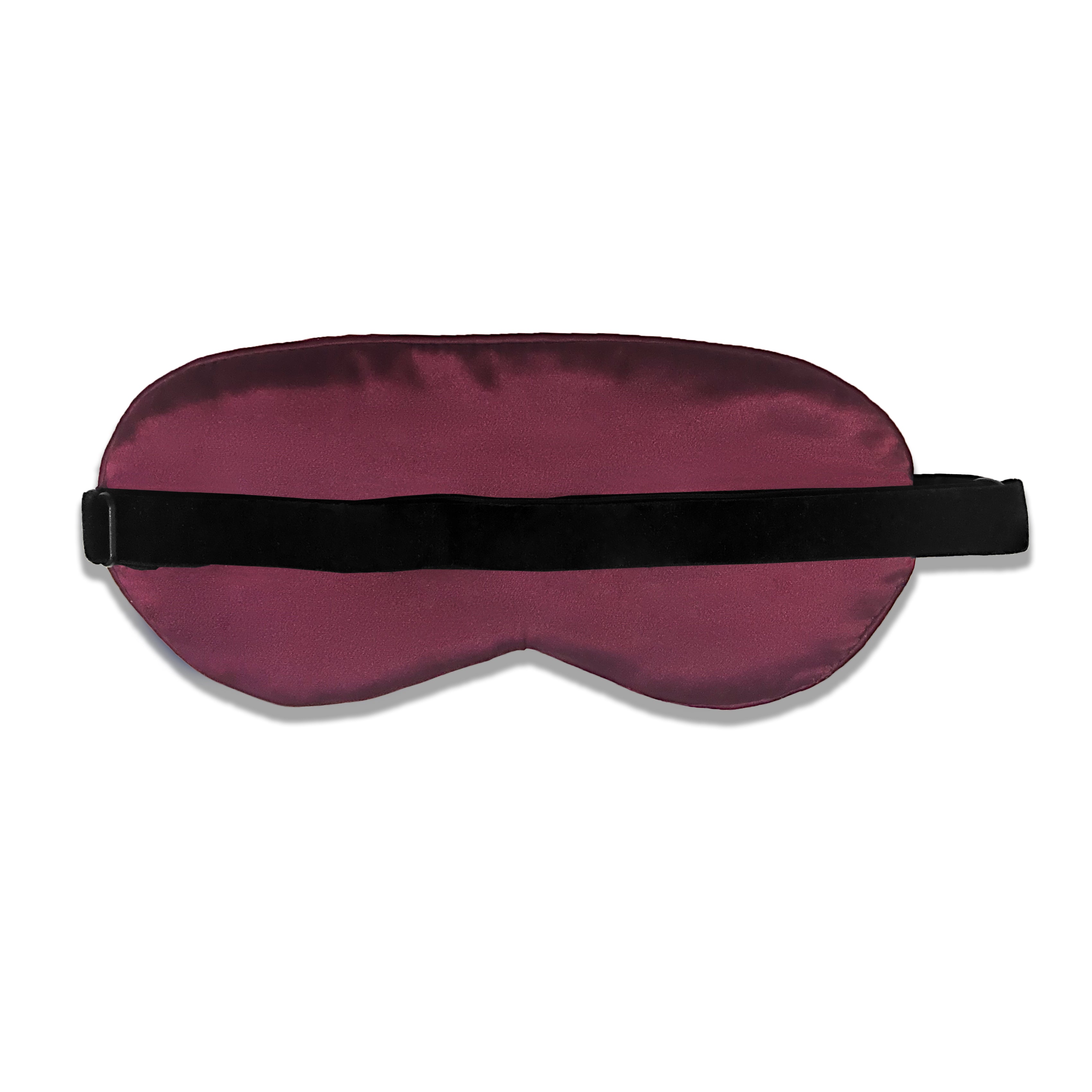 Beauty Silk Eye Mask with Velvet Band - MYK Silk #color_burgundy