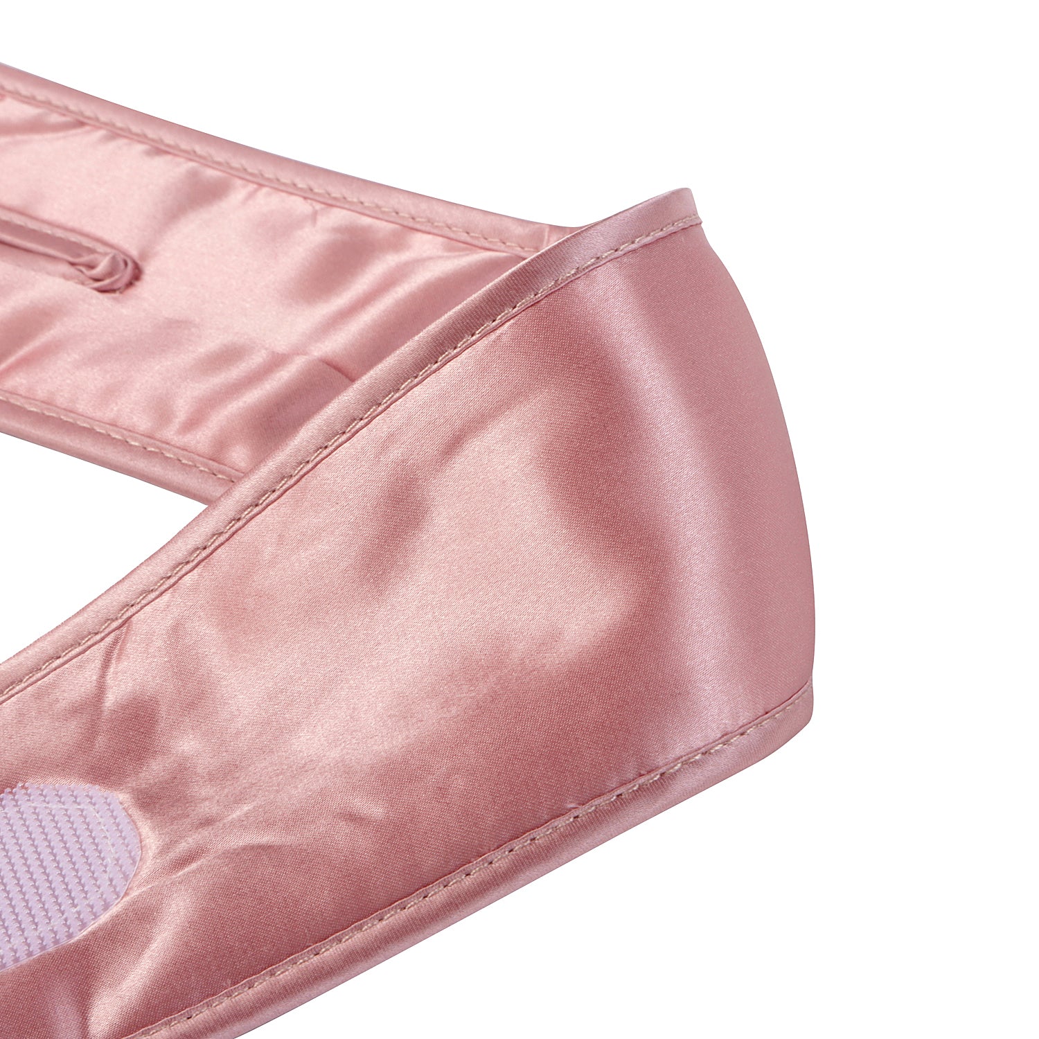 Silk Padded Spa Headband with Velcro - MYK Silk #color_pink