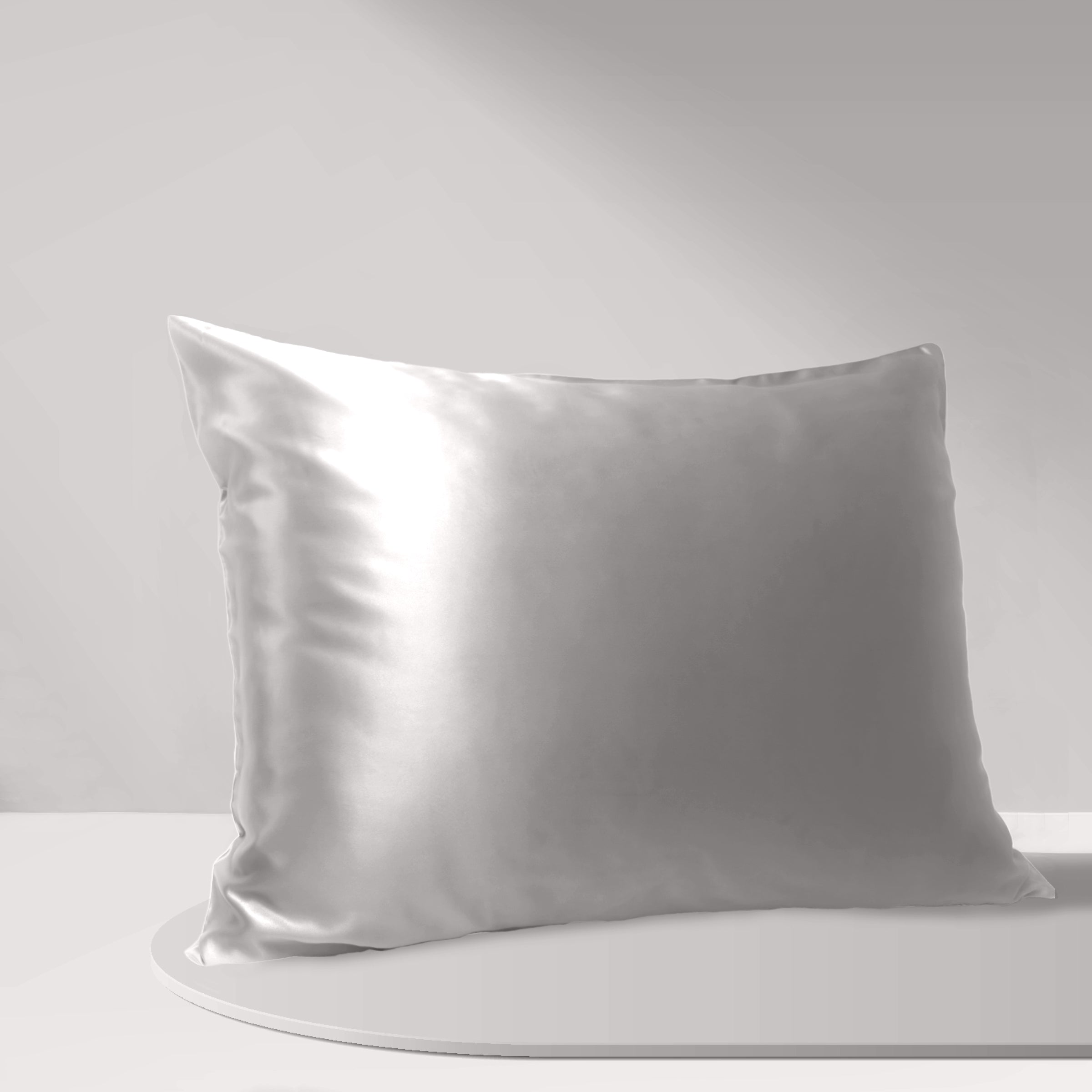 Products Luxury Mulberry Silk Pillowcase (25 momme) - MYK Silk #color_french grey