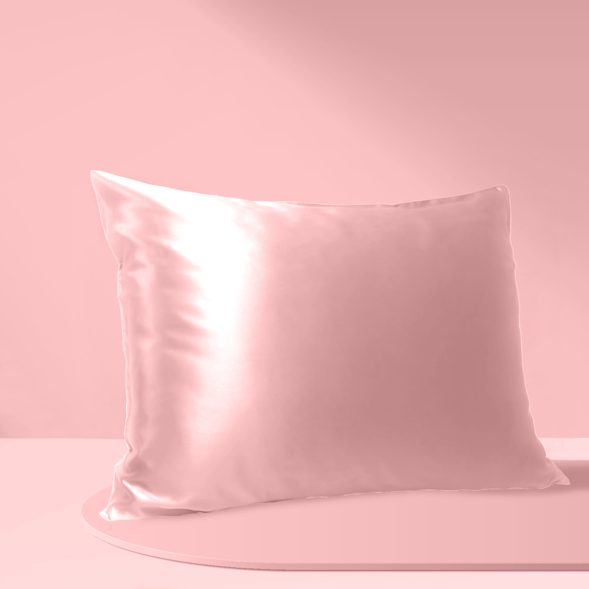 Products Luxury Mulberry Silk Pillowcase with Cotton Underside (25 momme) - MYK Silk #color_pink