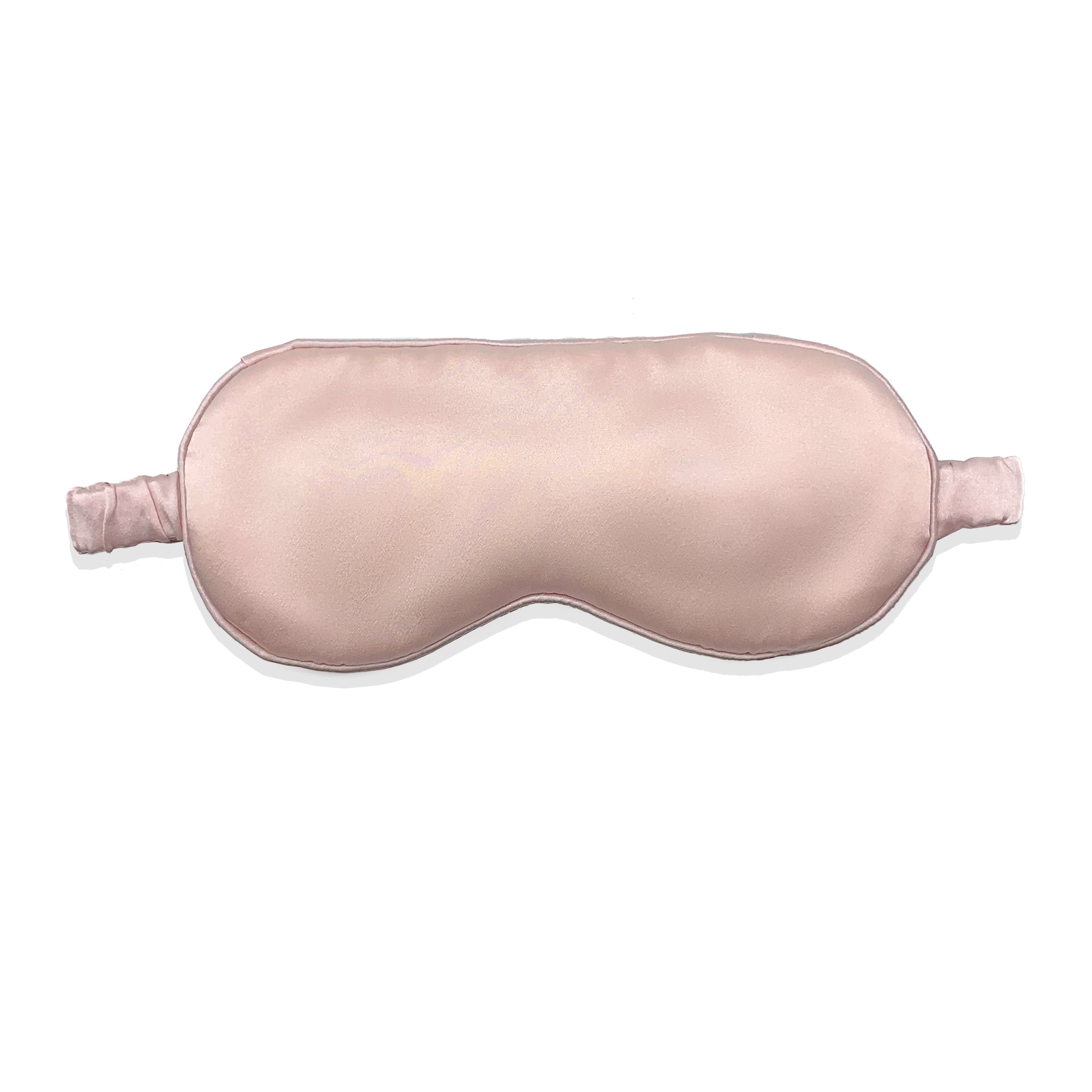 Luxury Silk Eye Mask with Silk-Covered Elastic Band (25 momme) - MYK Silk #color_blush