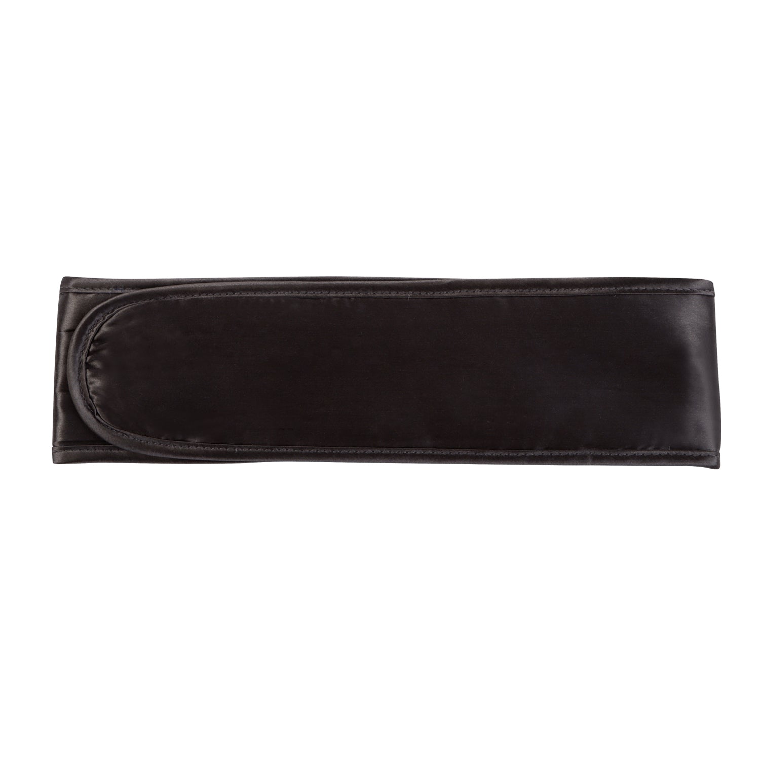 Silk Padded Spa Headband with Velcro - MYK Silk #color_charcoal grey