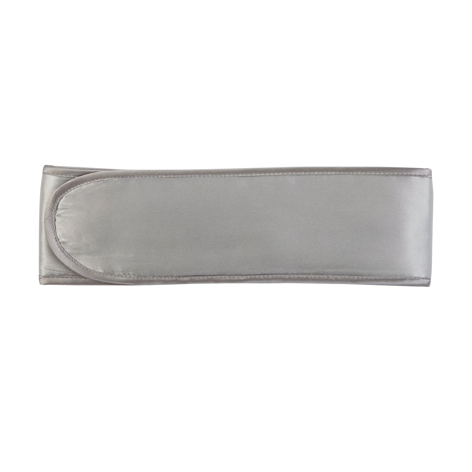 Silk Padded Spa Headband with Velcro - MYK Silk #color_french grey