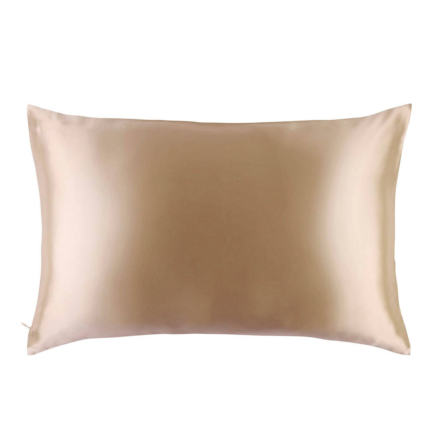 Natural Mulberry Silk Pillowcase with Cotton Underside (19 Momme) - MYK Silk #color_beige