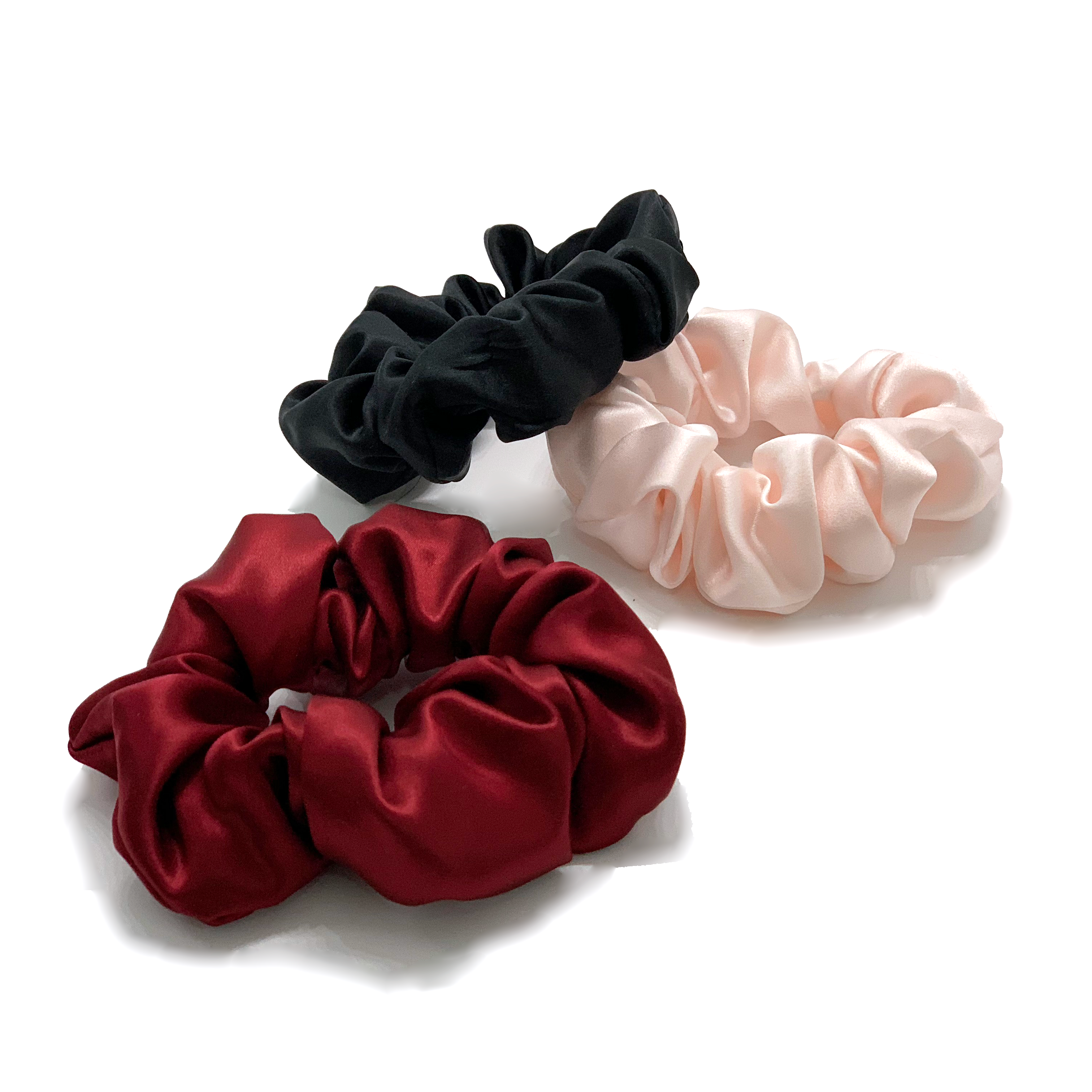 Large Silk Scrunchies (Pack of 3) - MYK Silk #color_classic pack