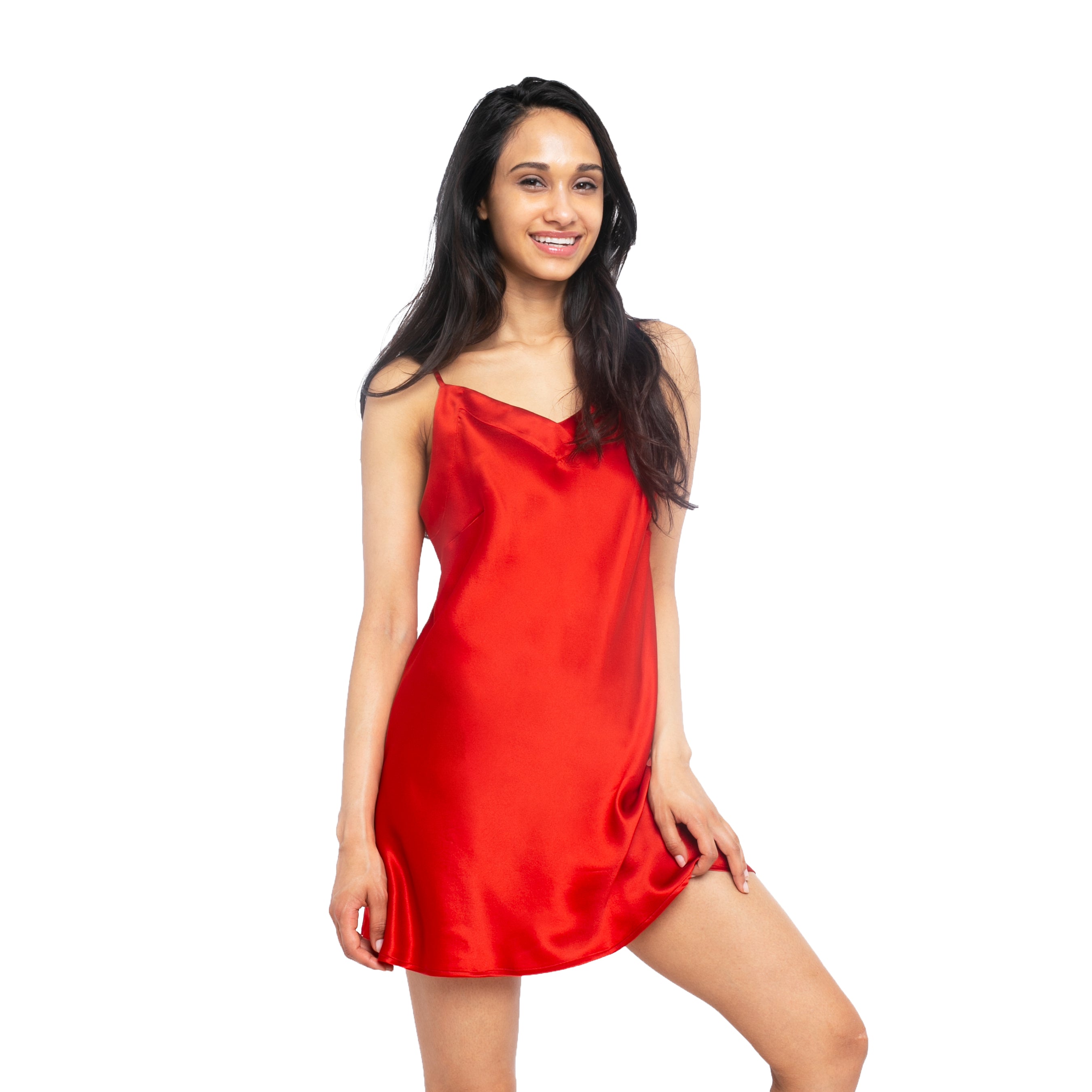 Silk Chemise (22 Momme) - MYK Silk #color_red