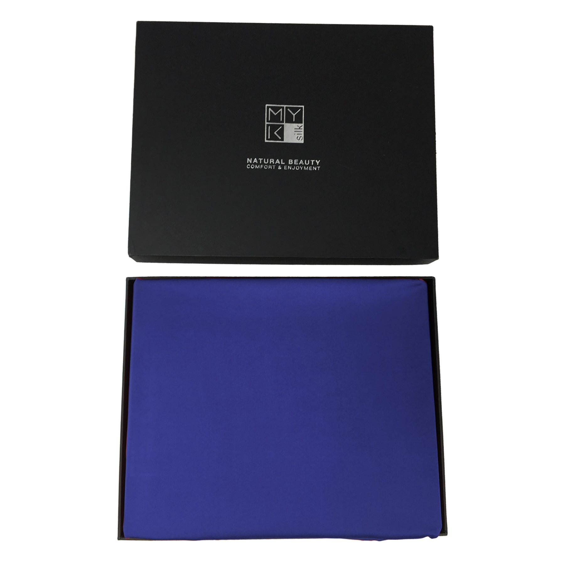 Silk Seamless Flat Sheet #color_navy blue