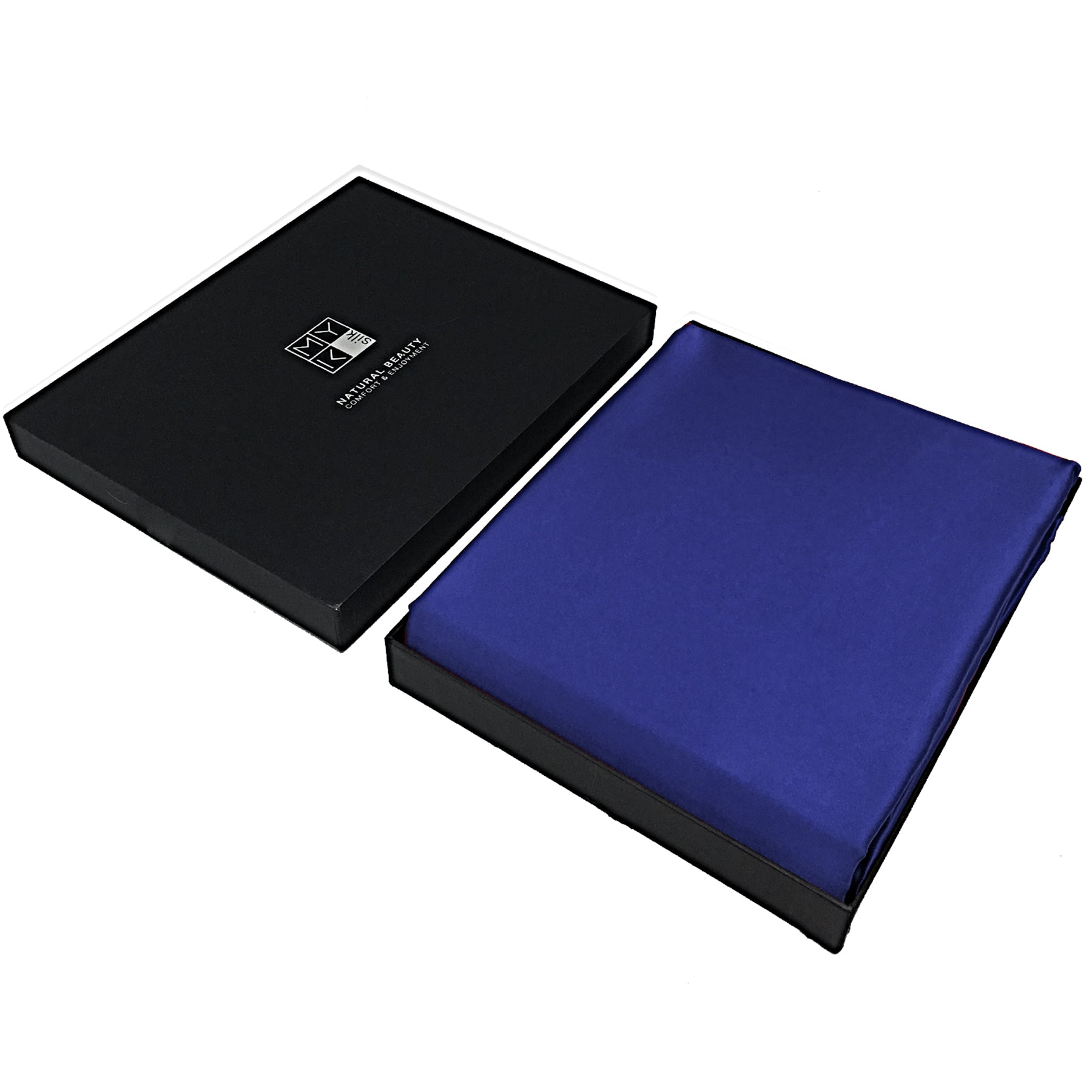 Silk Seamless Flat Sheet #color_navy blue