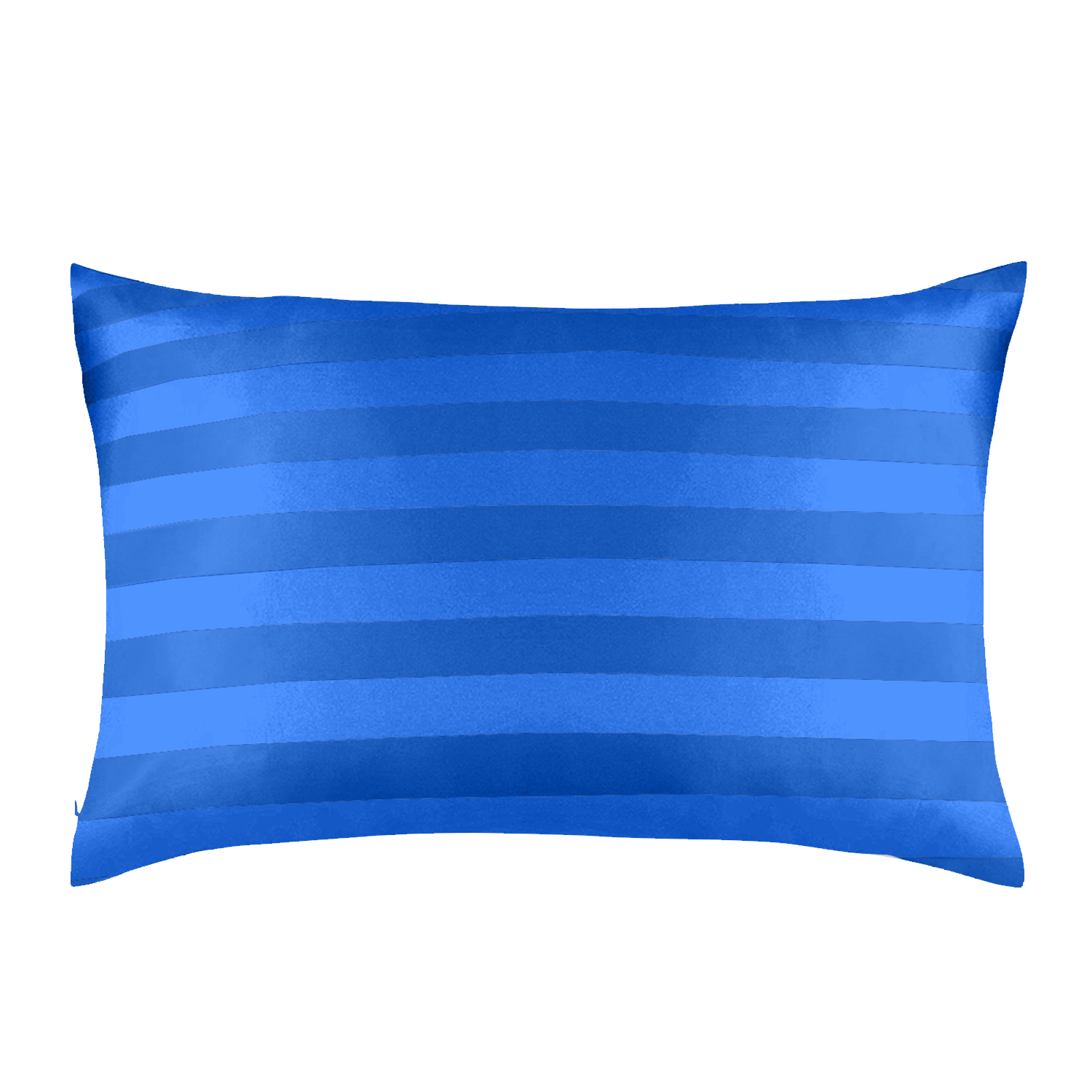 Natural Mulberry Silk Pillowcase (19 Momme) - MYK Silk #color_sapphire blue stripes