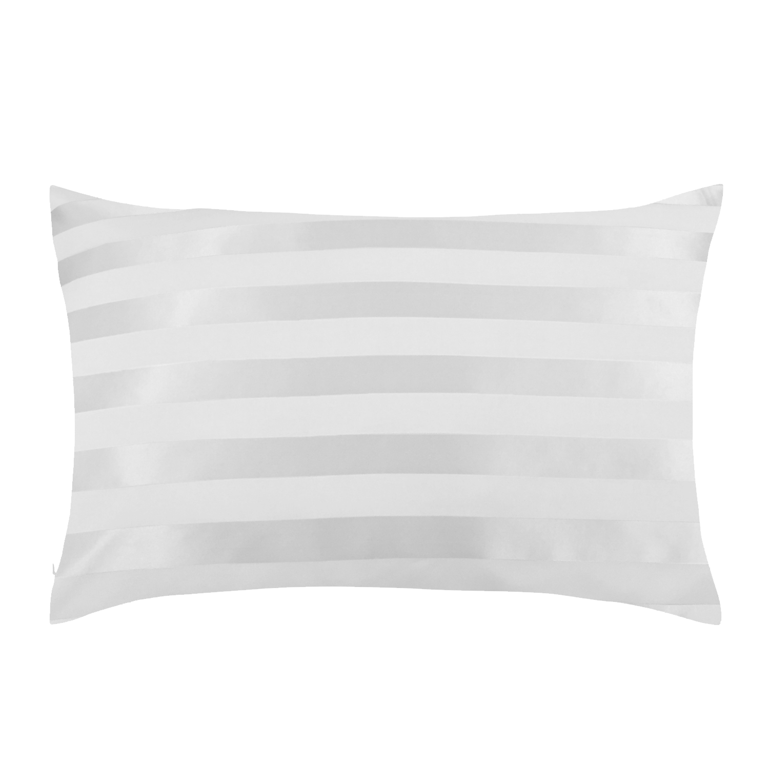 Natural Mulberry Silk Pillowcase (19 Momme) - MYK Silk #color_sterling silver stripes