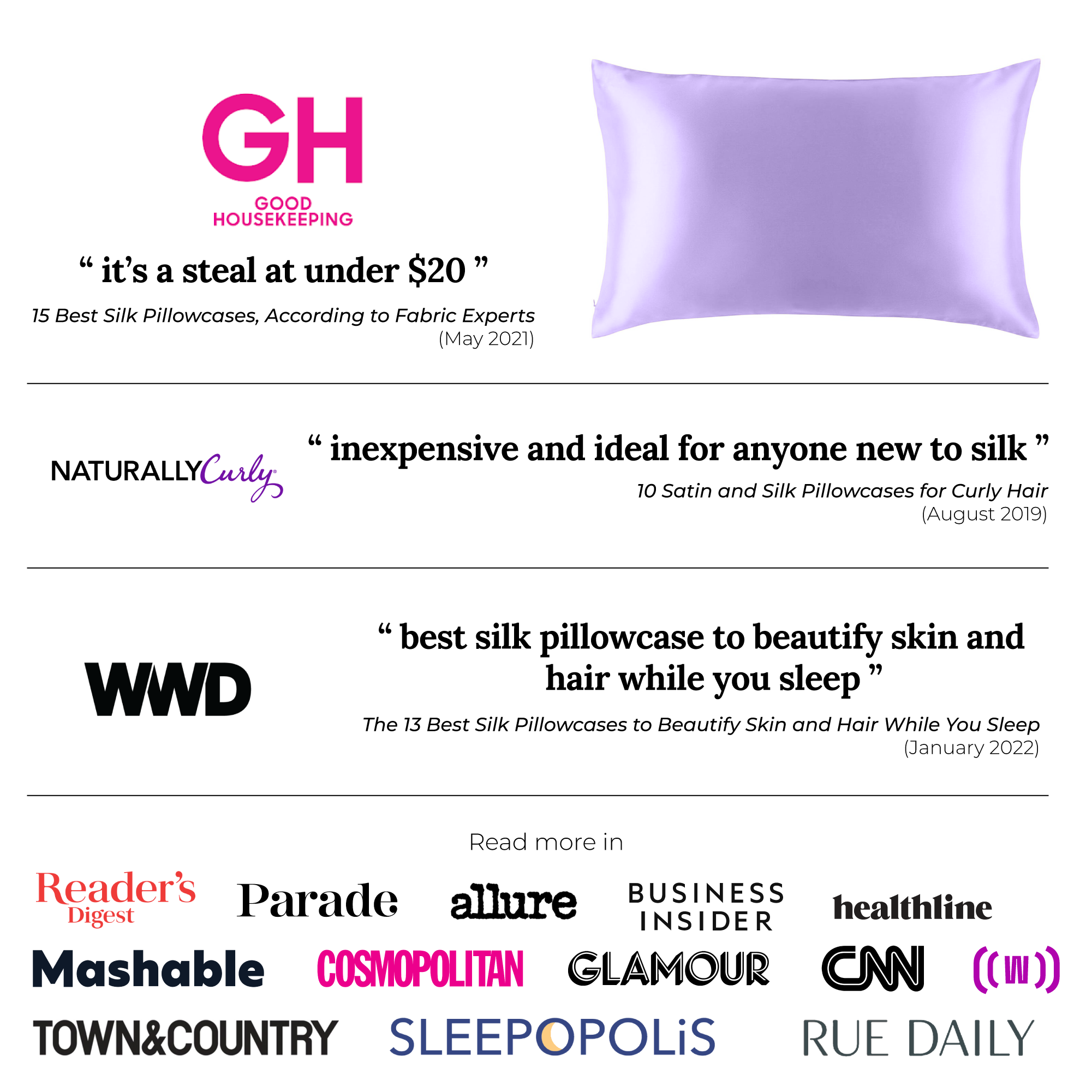 Natural Mulberry Silk Pillowcase with Cotton Underside (19 Momme) - Viva Magenta