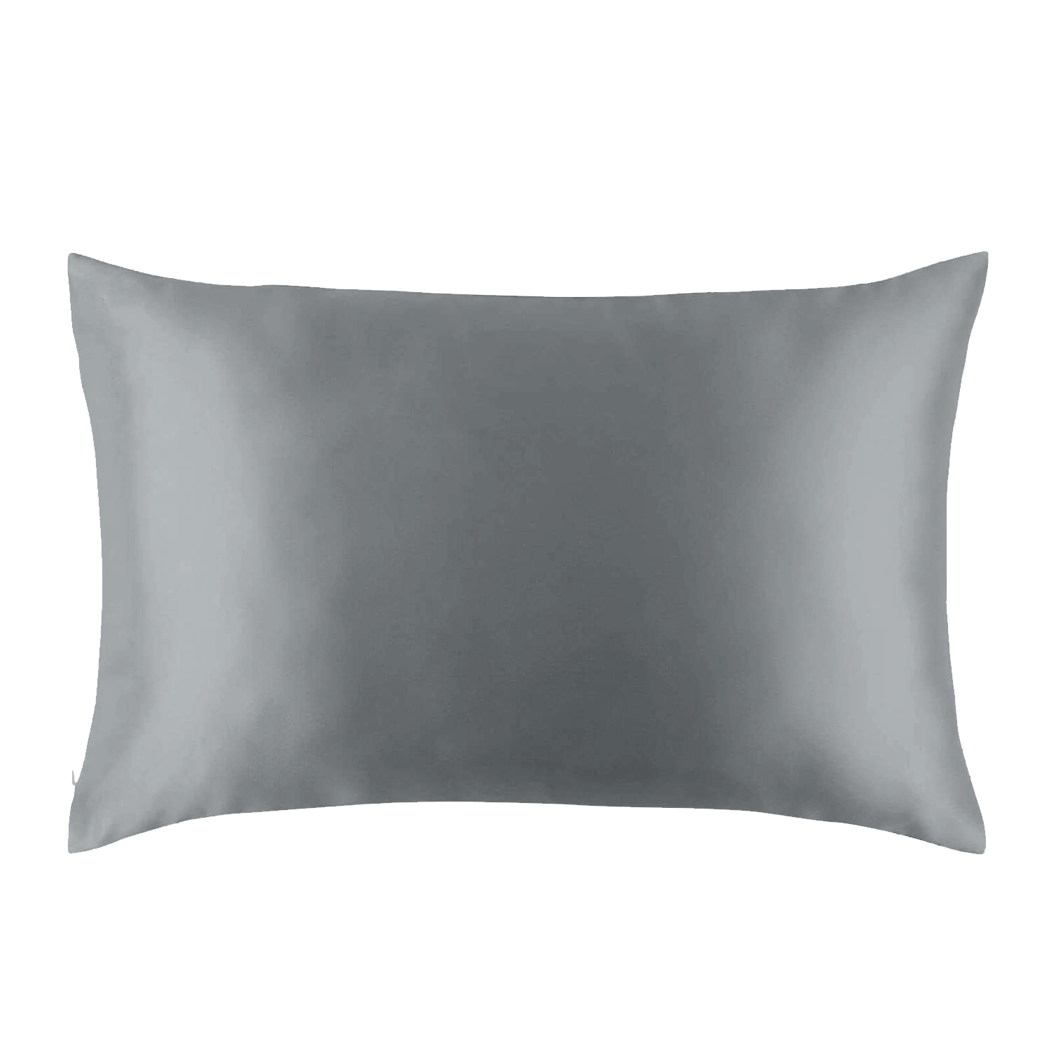 Natural Mulberry Silk Pillowcase with Cotton Underside (19 Momme) - MYK Silk #color_charcoal gray