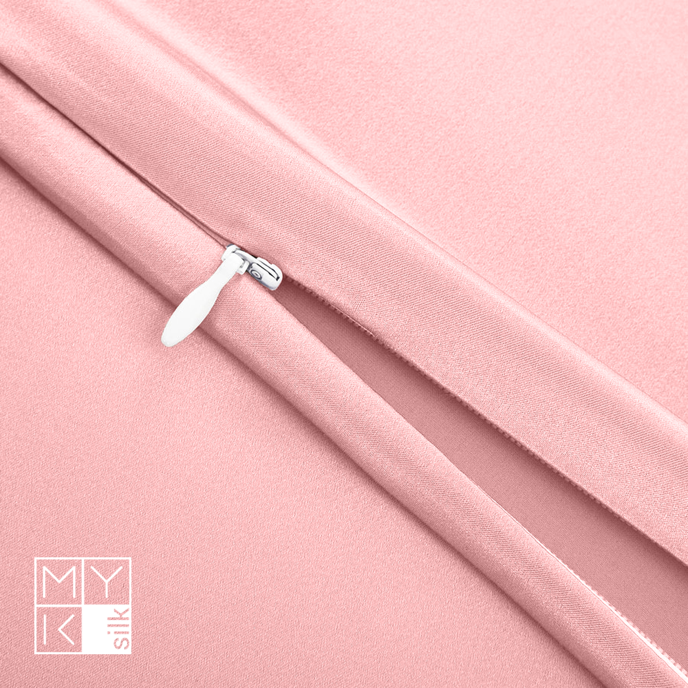 Natural Mulberry Silk Pillowcase (19 Momme) - MYK Silk #color_pink