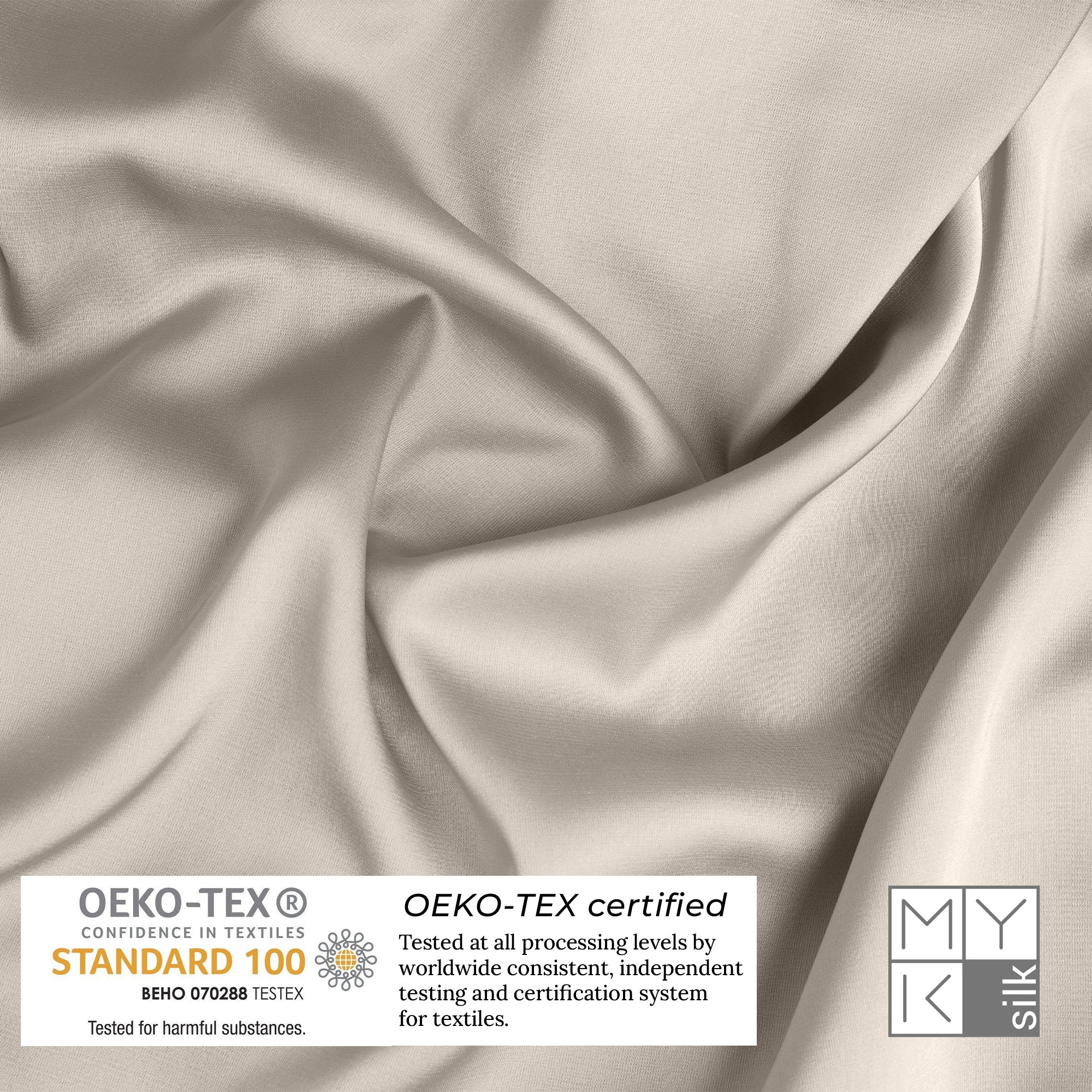 Products Luxury Mulberry Silk Pillowcase (25 momme) - MYK Silk #color_beige