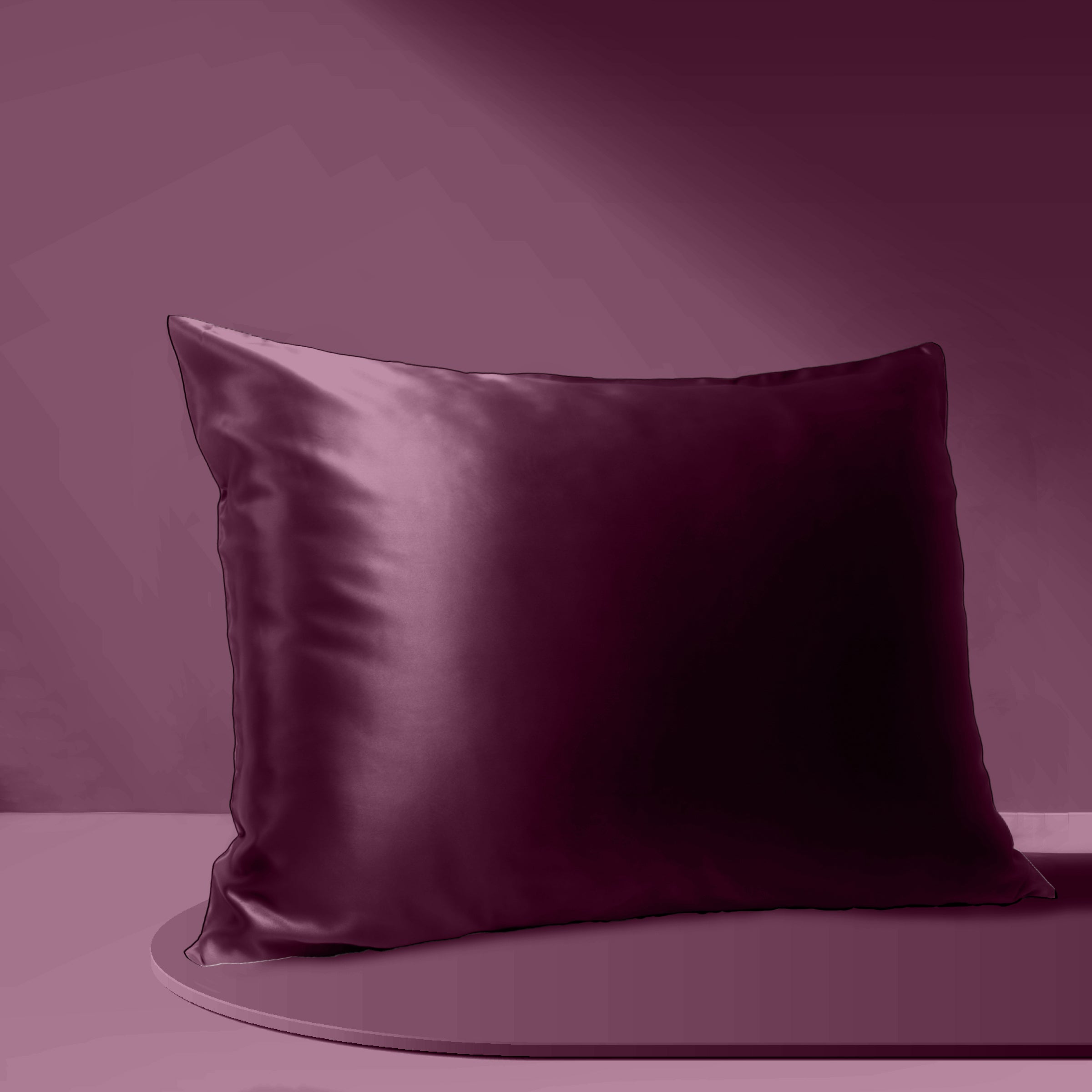 Products Luxury Mulberry Silk Pillowcase (25 momme) - MYK Silk #color_burgundy