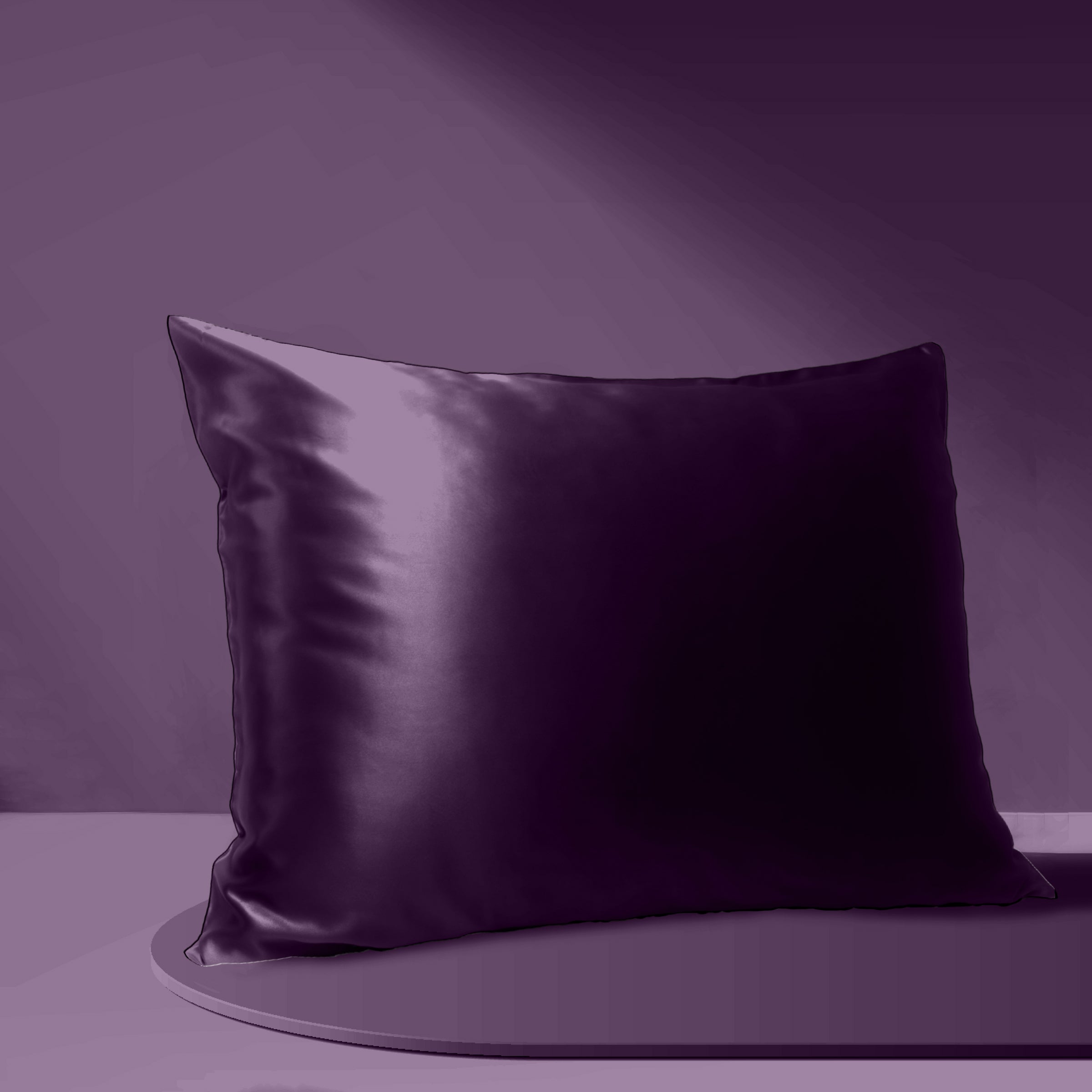 Products Luxury Mulberry Silk Pillowcase (25 momme) - MYK Silk #color_dark purple