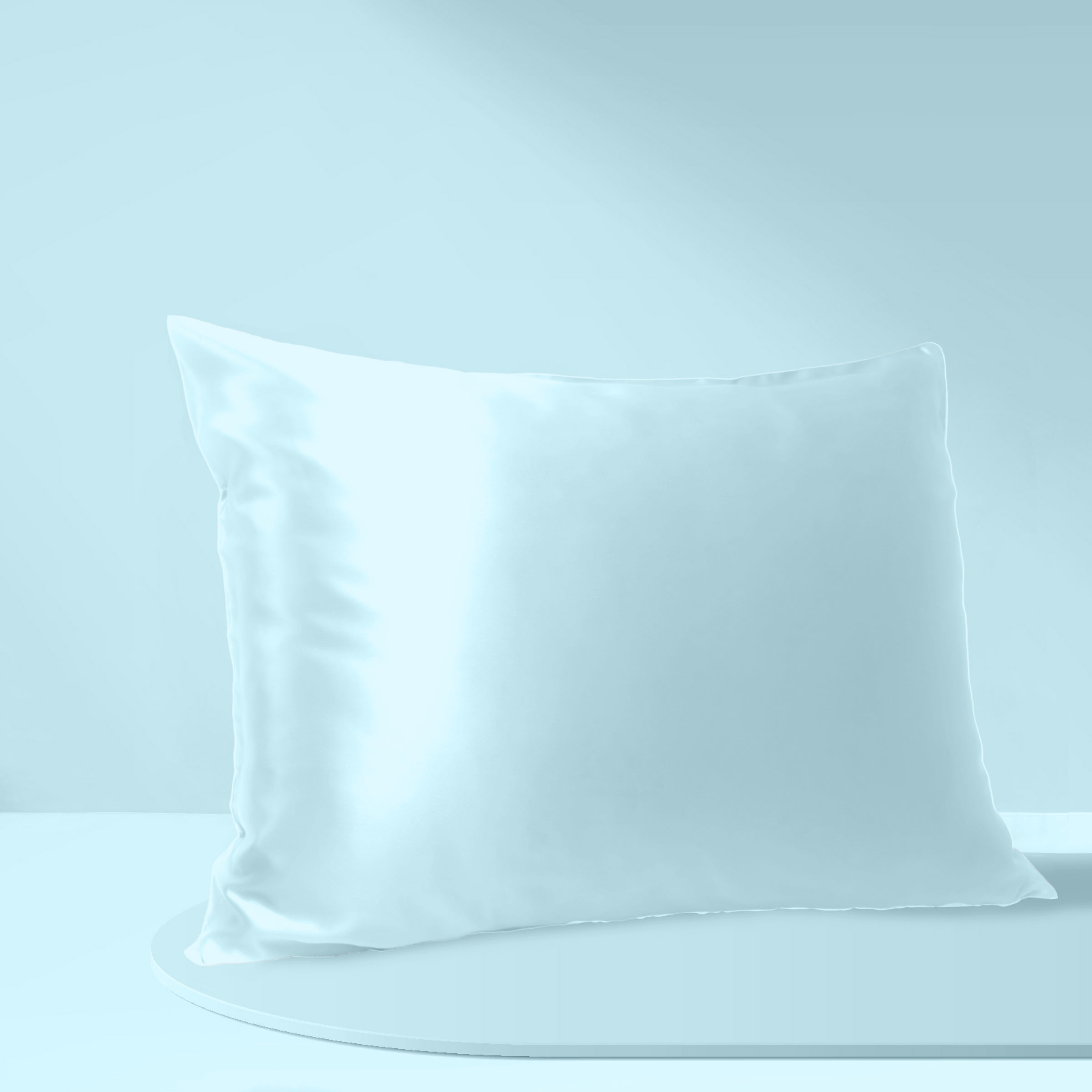 Products Luxury Mulberry Silk Pillowcase (25 momme) - MYK Silk #color_light blue