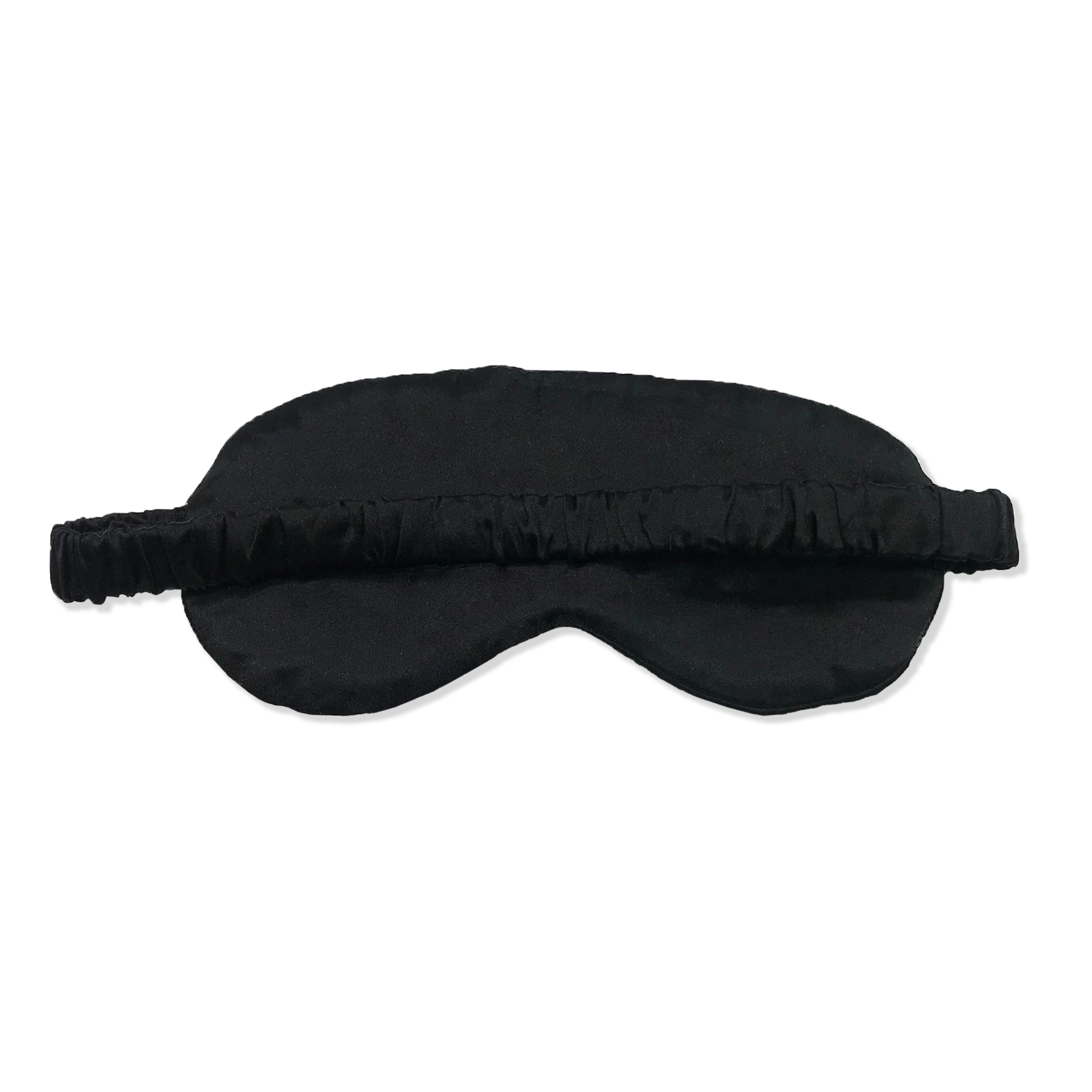 Luxury Silk Eye Mask with Silk-Covered Elastic Band (25 momme) - MYK Silk #color_black