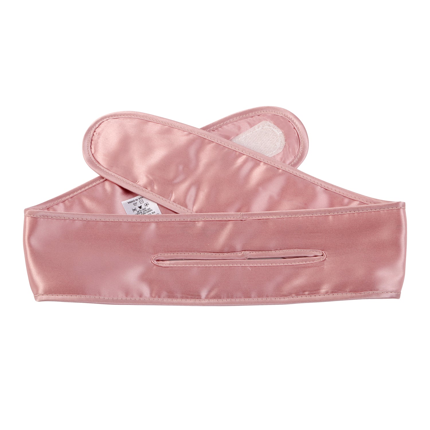Silk Padded Spa Headband with Velcro - MYK Silk #color_pink
