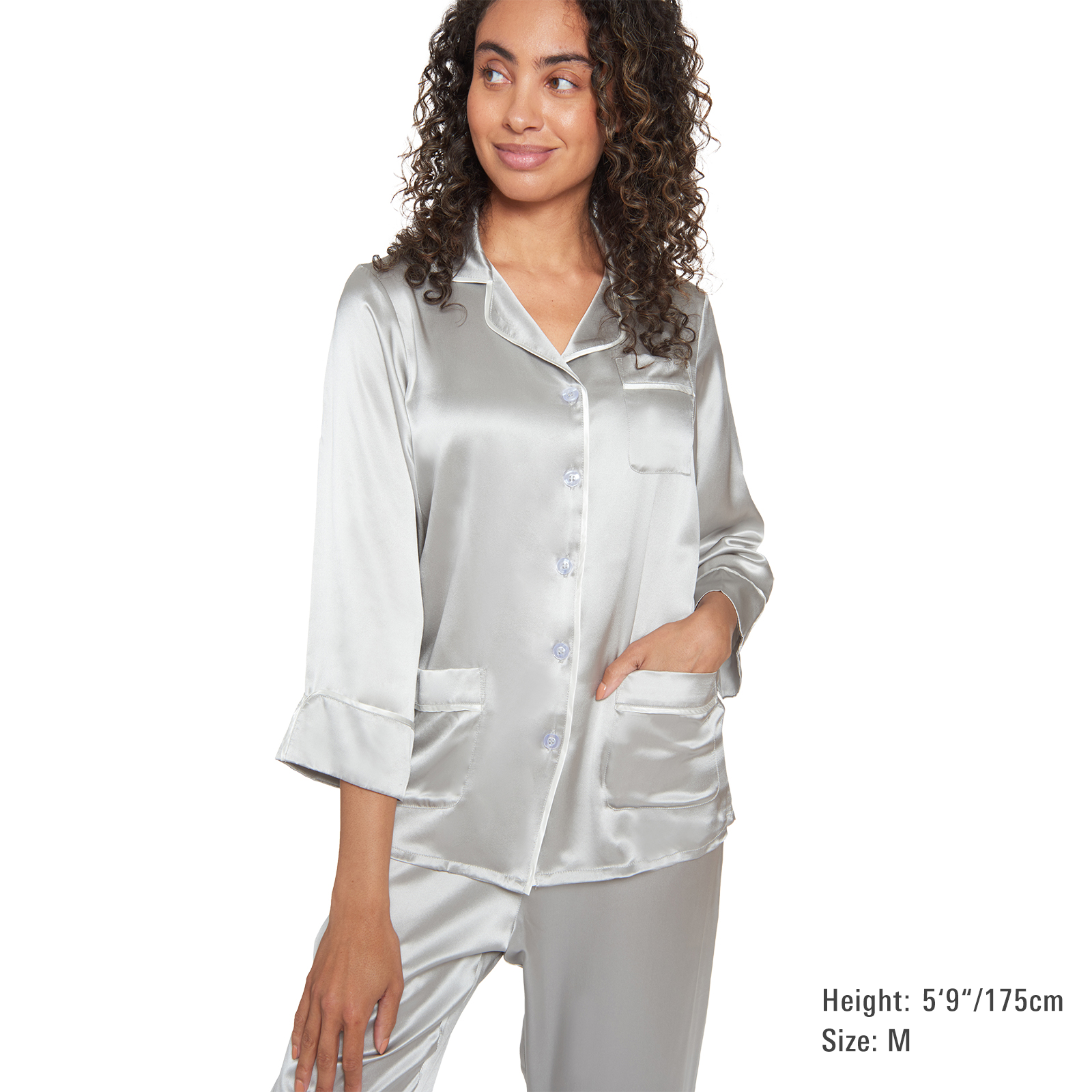 Silk white pj set hotsell