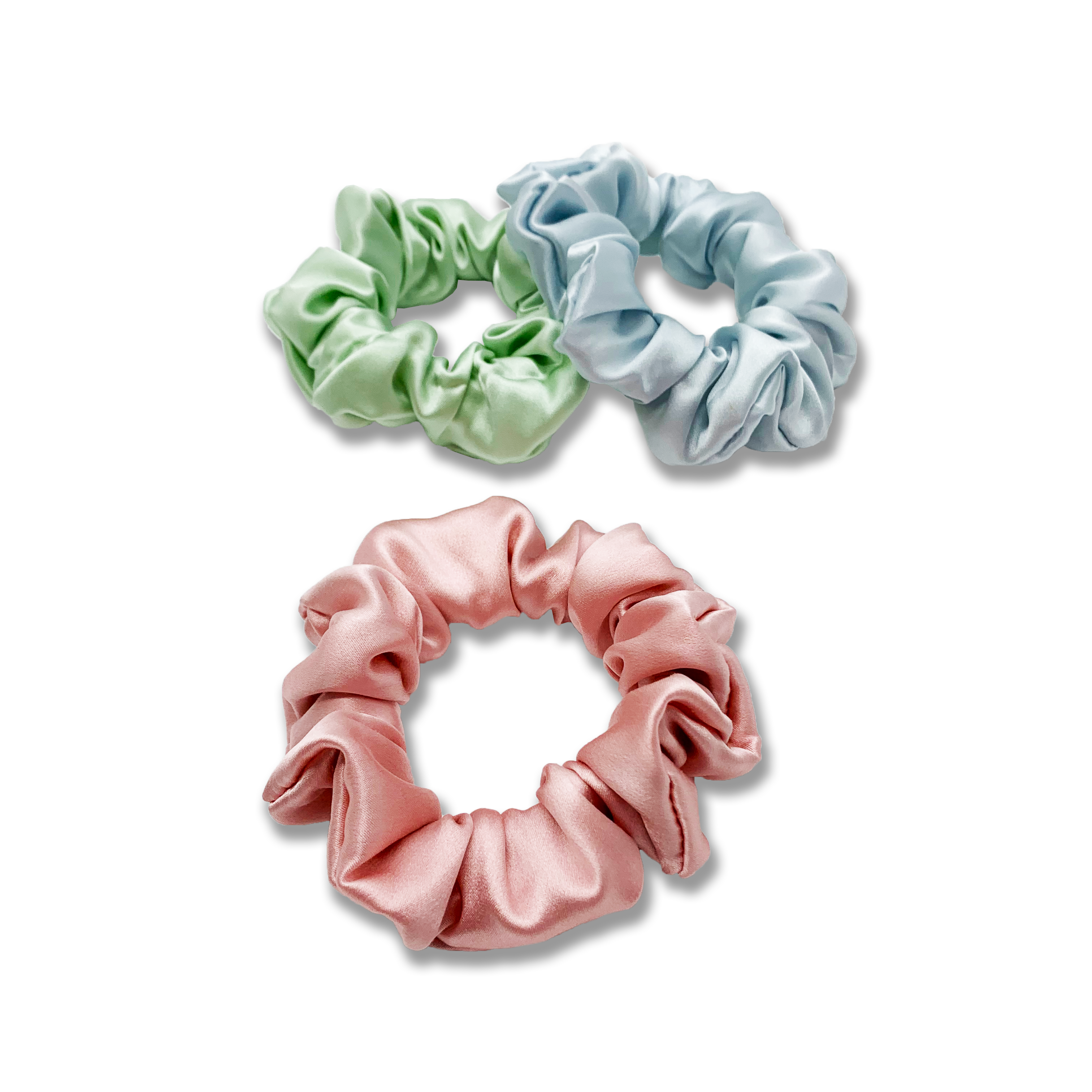 Large Silk Scrunchies (Pack of 3) - MYK Silk #color_pastel pack