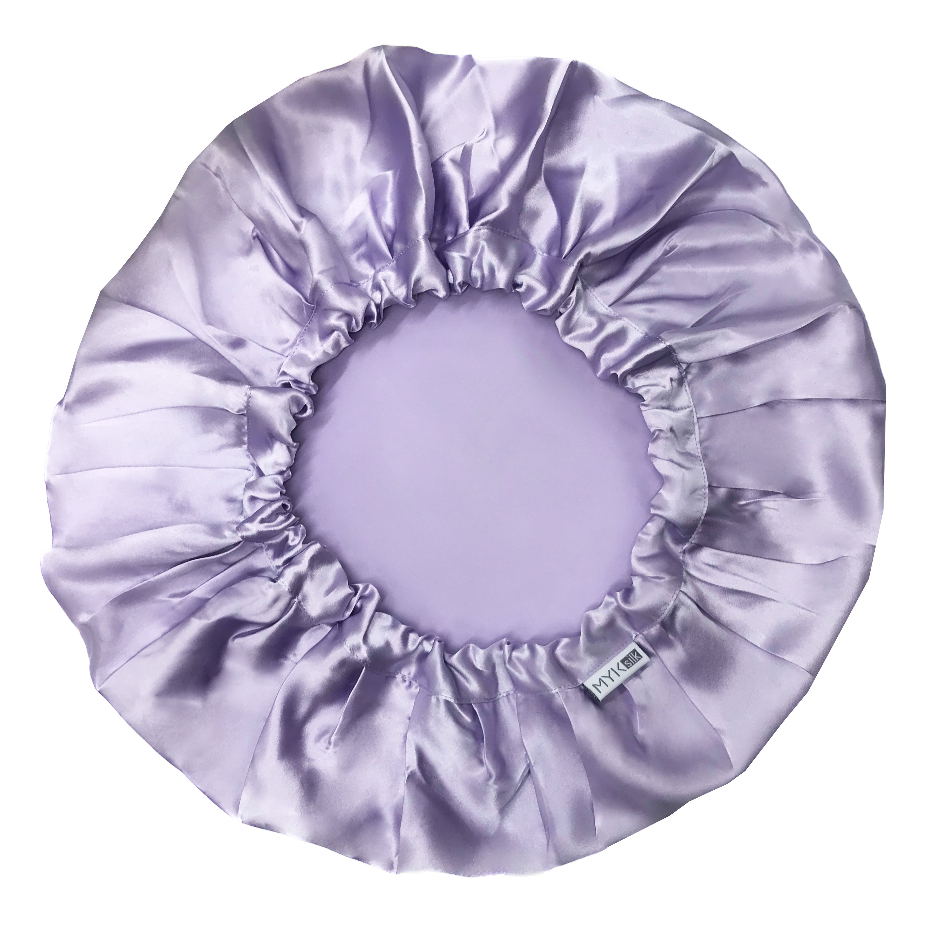 Silk Night Sleeping Cap Bonnet with Comfort Elastic Band - MYK Silk #color_lavender