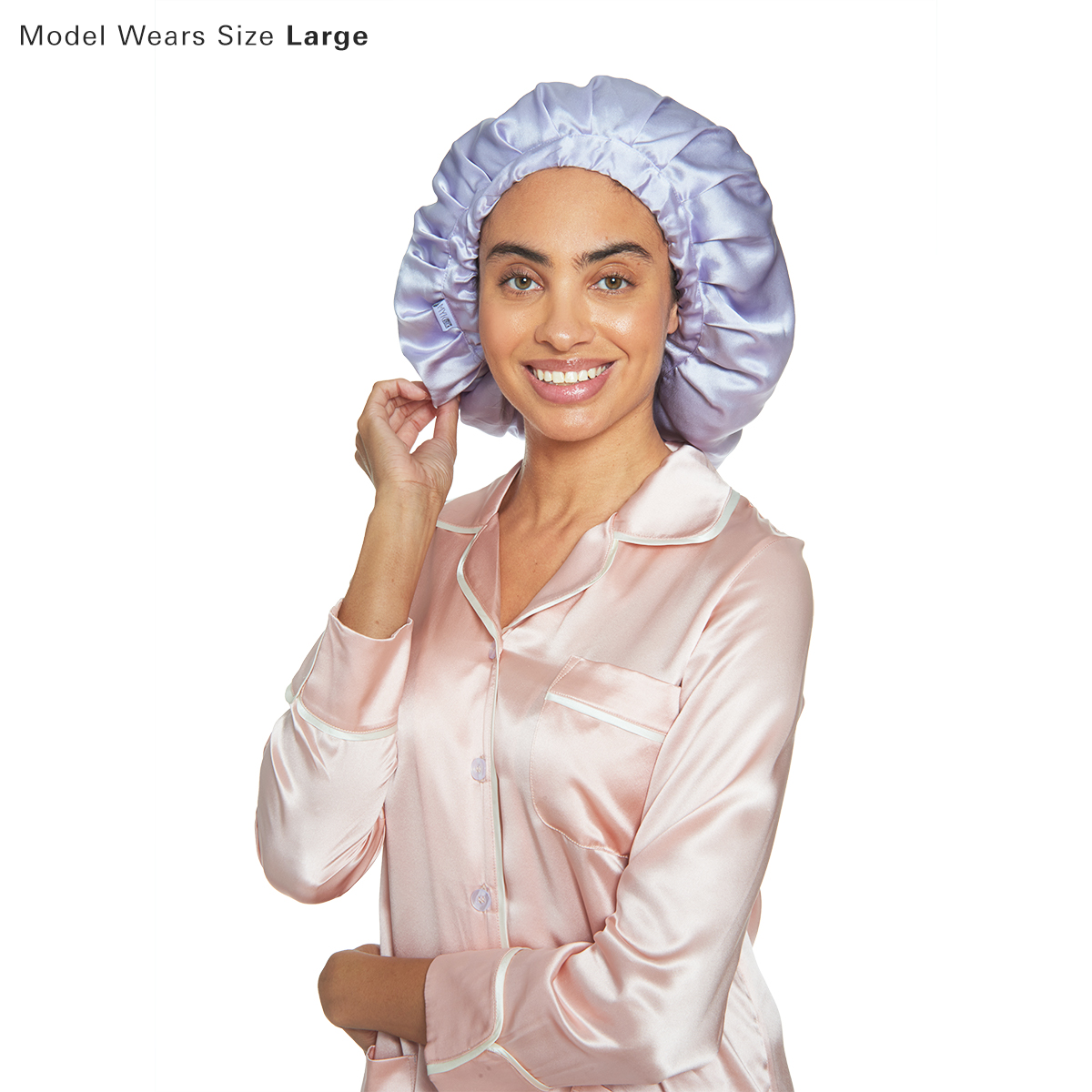 Silk Satin Bonnet, Elastic Wide Band Sleeping Caps for Black Women