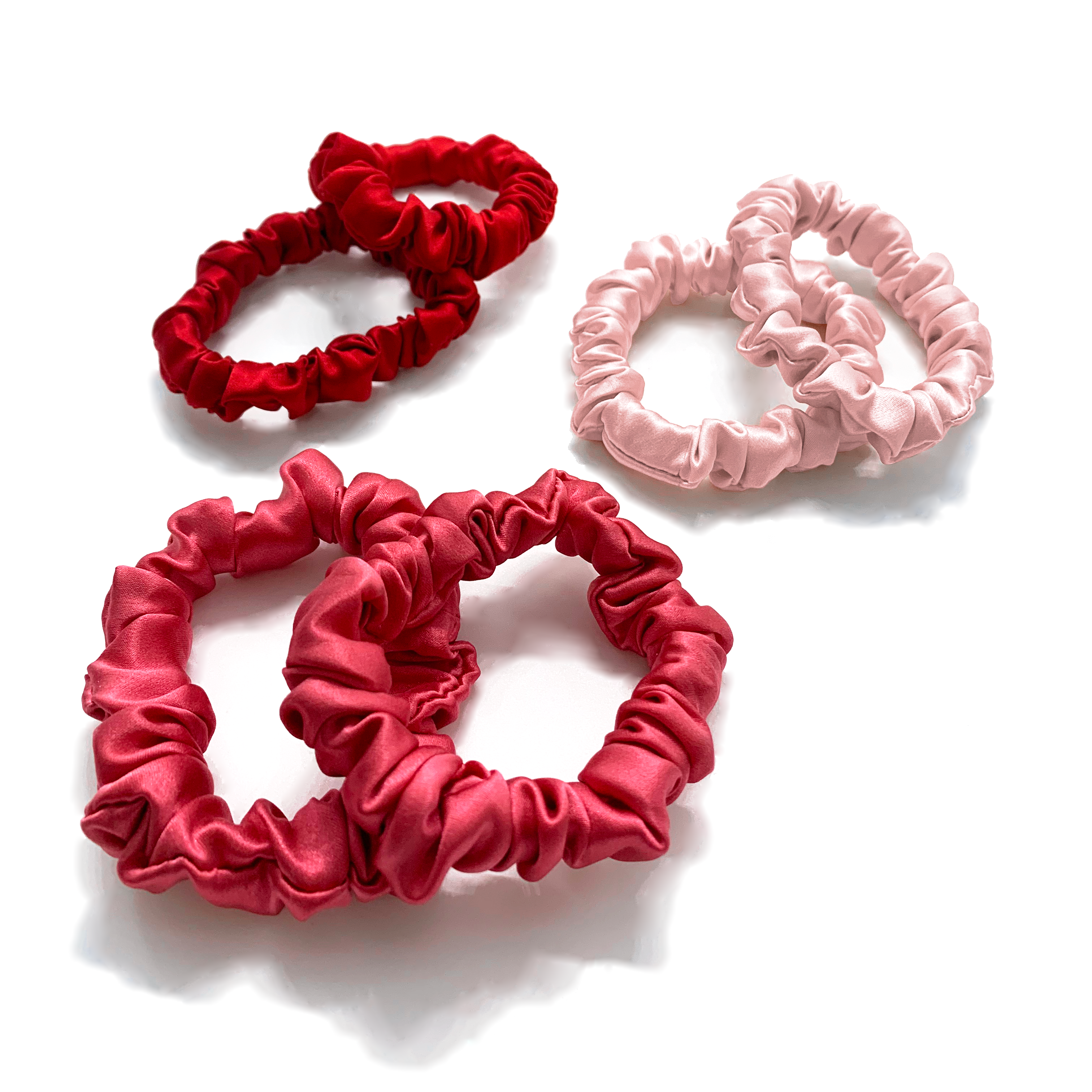 Small Silk Scrunchies (Pack of 6) - MYK Silk #color_bloom pack