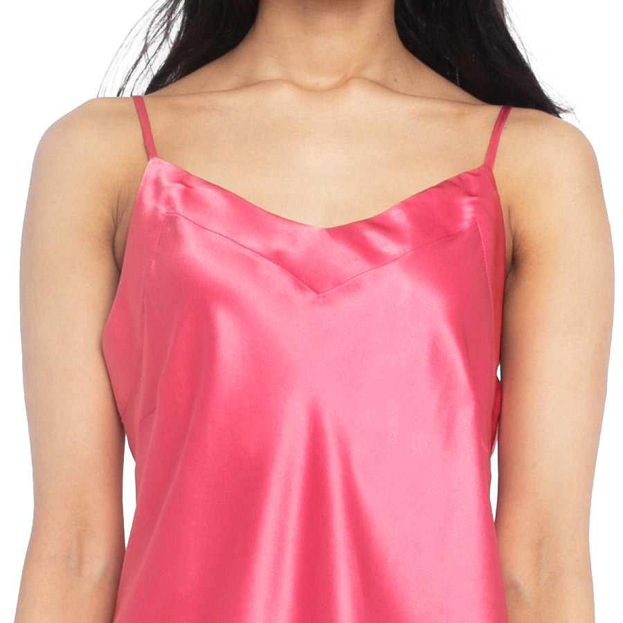 Silk Chemise (22 Momme) - MYK Silk #color_rose pink