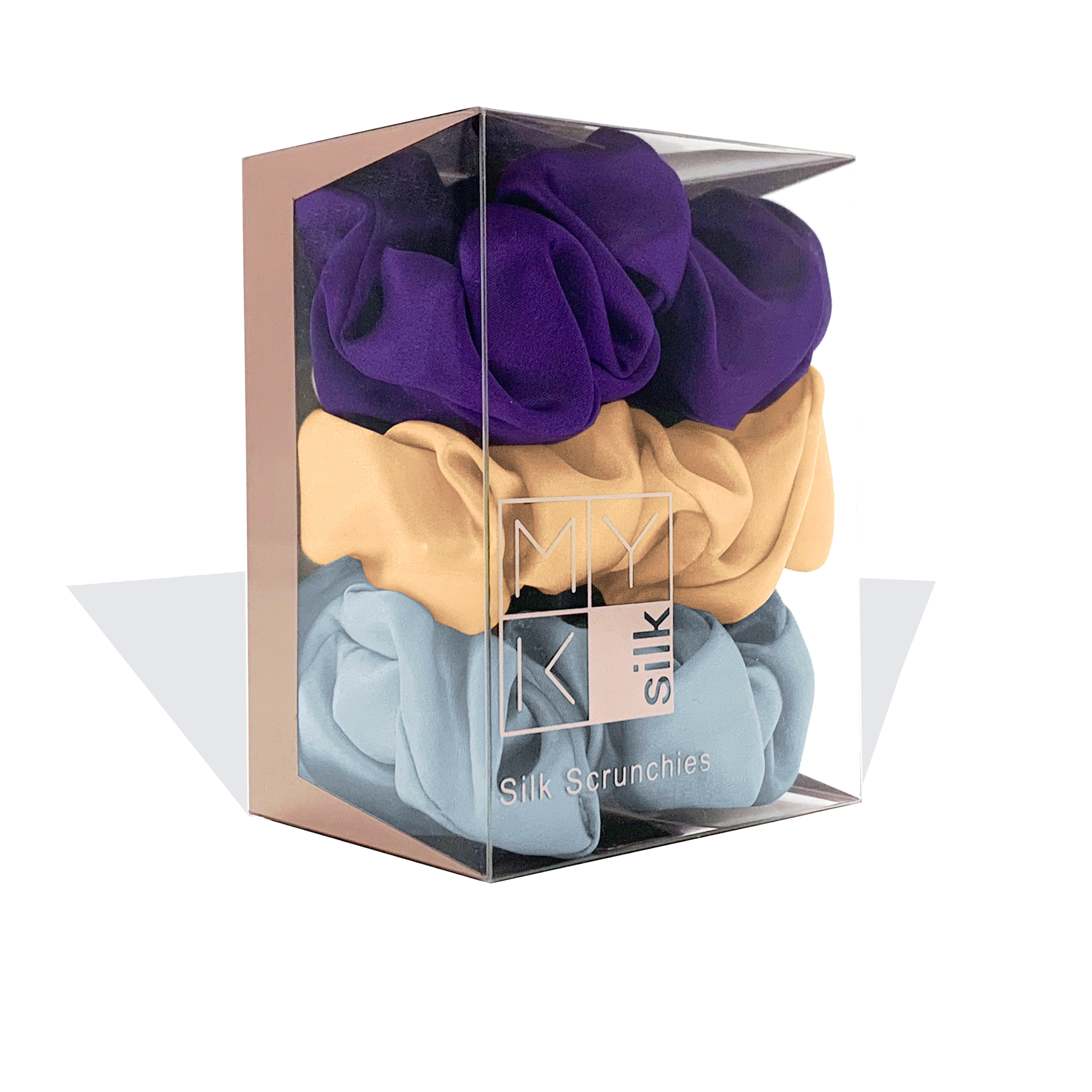 Large Silk Scrunchies (Pack of 3) - MYK Silk #color_gemstone pack